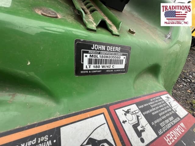 Image of John Deere LT180 equipment image 3