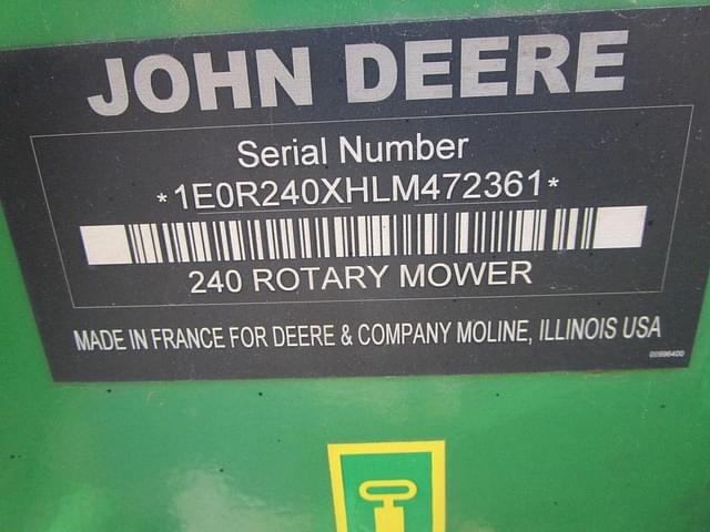 Image of John Deere R240 equipment image 2