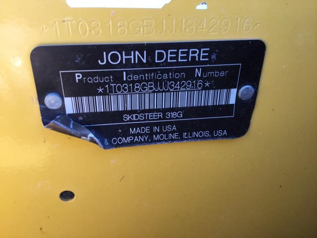 Image of John Deere 318G equipment image 4
