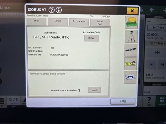 Image of John Deere StarFire 3000 Image 1