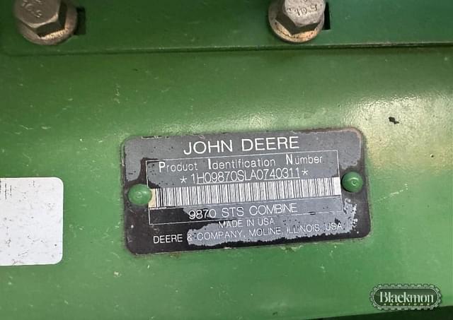 Image of John Deere 9870 STS equipment image 3