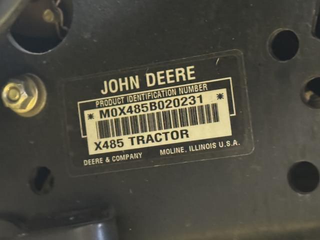 Image of John Deere X485 equipment image 4
