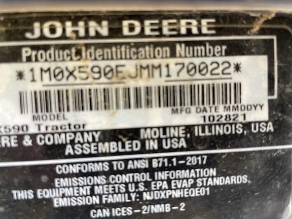 Image of John Deere X590 equipment image 1