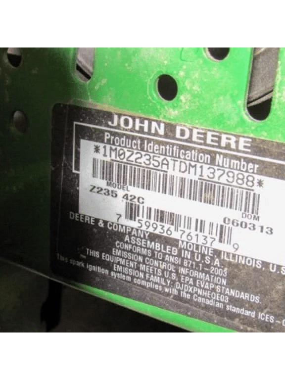 Image of John Deere Z235 equipment image 3