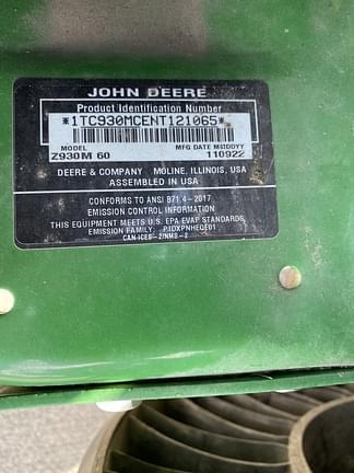 Image of John Deere Z930M equipment image 4