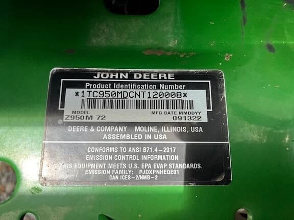 Image of John Deere Z950M equipment image 4