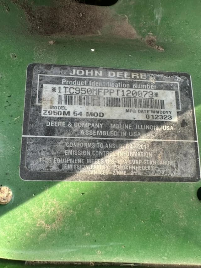 Image of John Deere Z950M equipment image 4