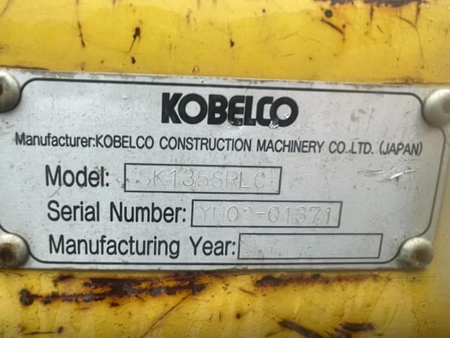 Image of Kobelco SK135SRLC equipment image 2