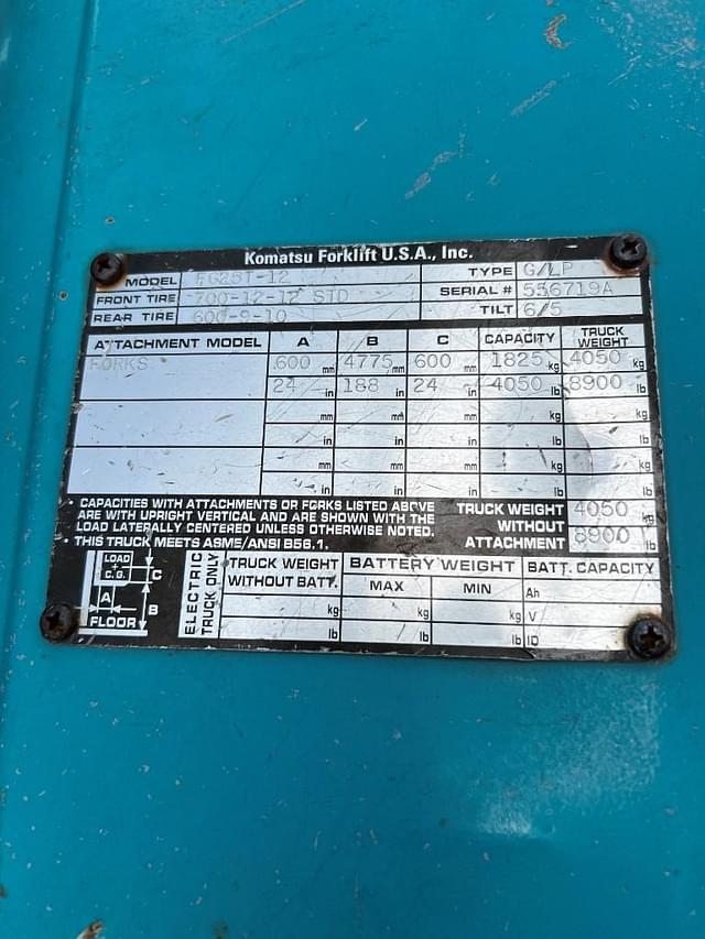 Image of Komatsu FG25T-12 equipment image 4