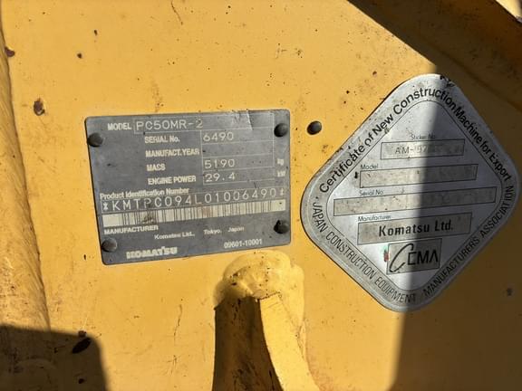 Image of Komatsu PC50MR equipment image 4