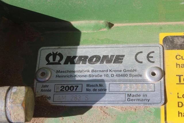 Image of Krone AM283S equipment image 3