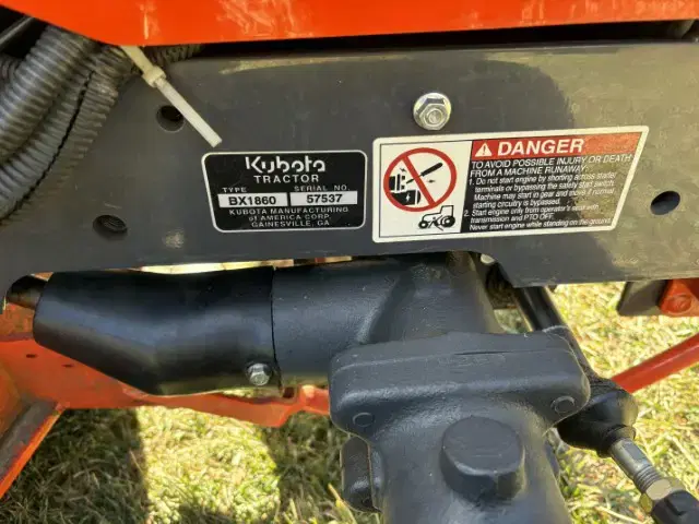 Image of Kubota BX1860 equipment image 1