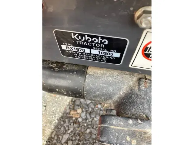 Image of Kubota BX1870 equipment image 2