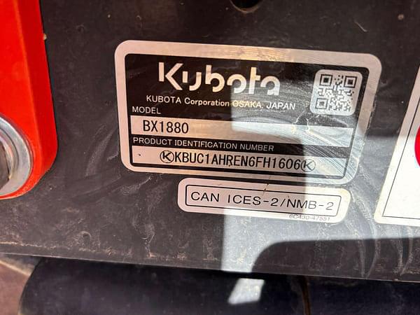 Image of Kubota BX1880 equipment image 4