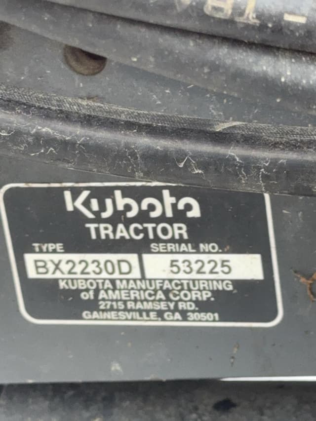 Image of Kubota BX2230D equipment image 4