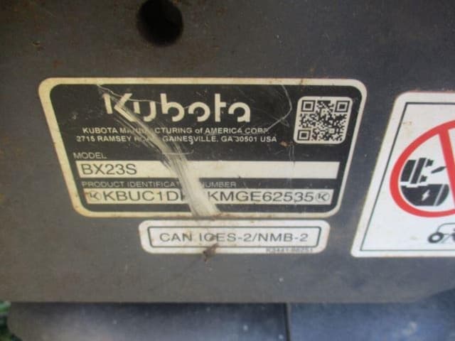Image of Kubota BX23S equipment image 3