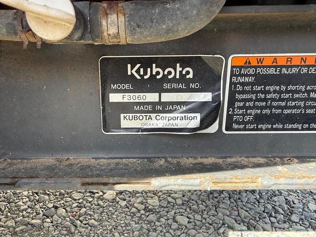 Image of Kubota F3060 equipment image 4