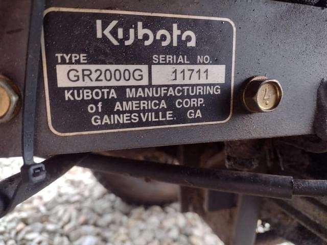 Image of Kubota GR2000 equipment image 4