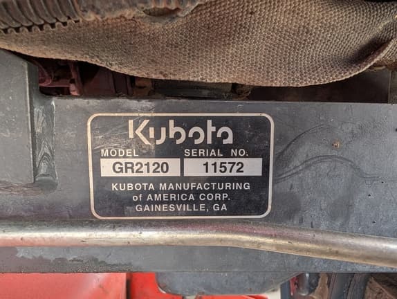 Image of Kubota GR2120 equipment image 4