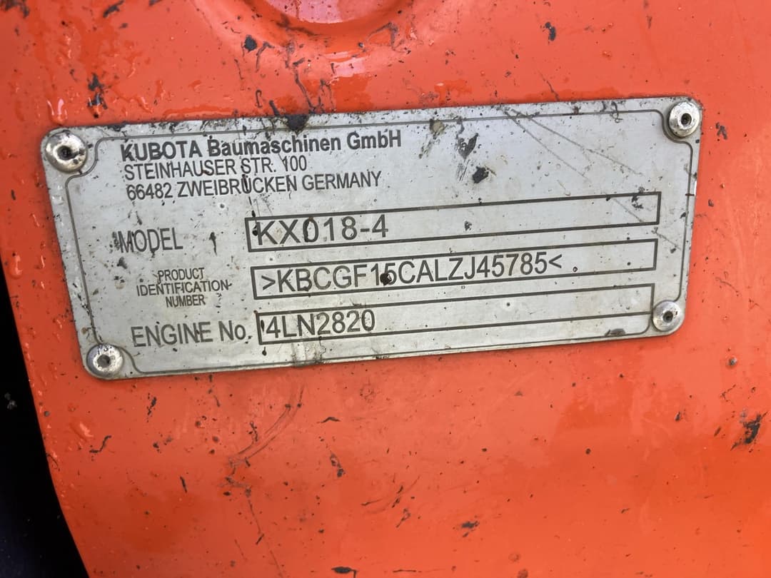 Image of Kubota KX018-4 Primary Image