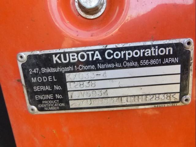 Image of Kubota KX033-4 equipment image 4