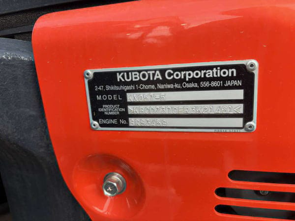 Kubota KX057-5 Equipment Image0