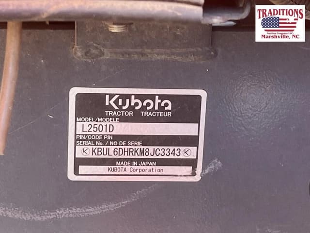 Image of Kubota L2501D equipment image 1
