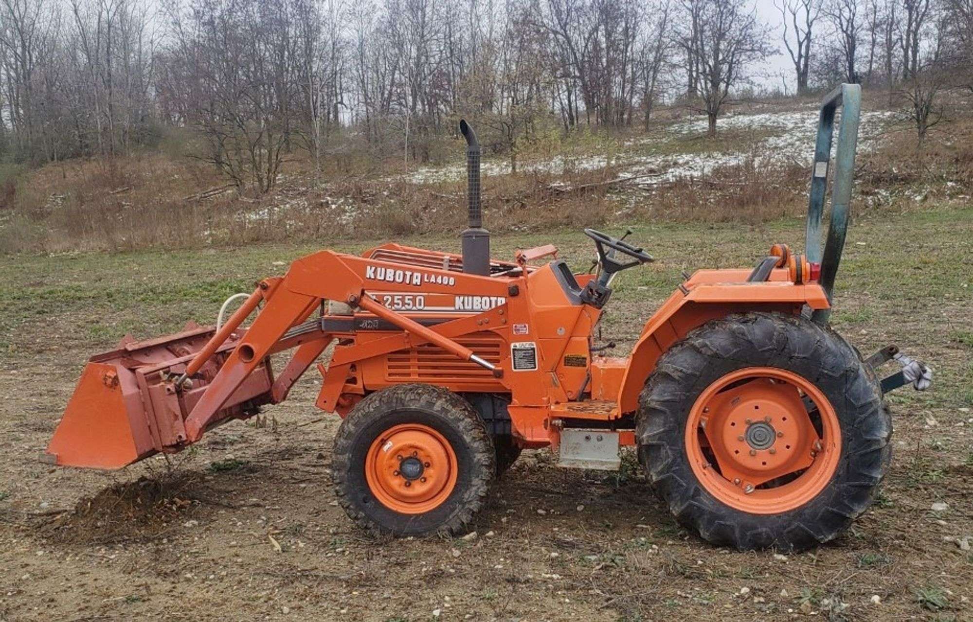 SOLD - Kubota l2550 4x4 with Loader, Low Hours, Skid Steer Quick Attach ...