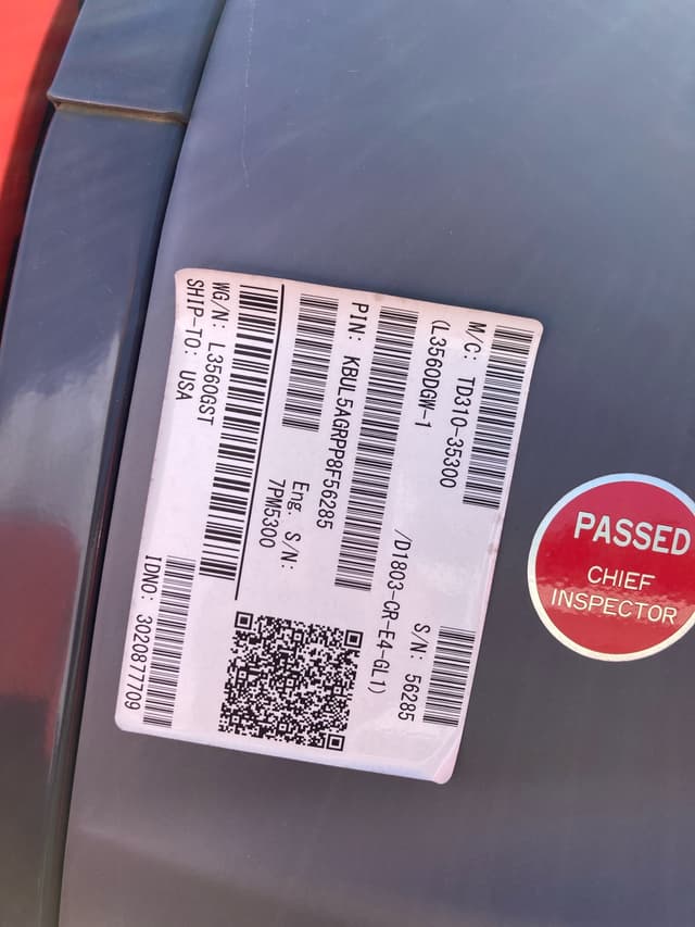 Image of Kubota L3560 equipment image 3