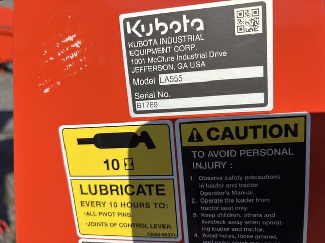 Image of Kubota LA555 equipment image 2