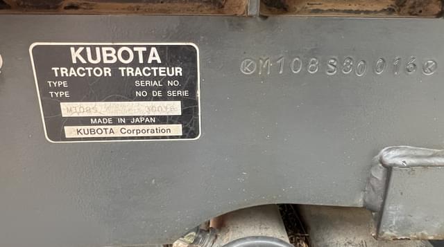 Image of Kubota M108S equipment image 1