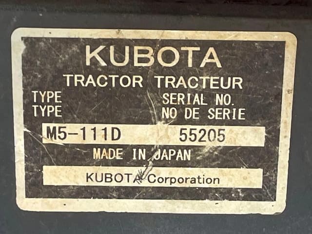 Image of Kubota M5-111 equipment image 3