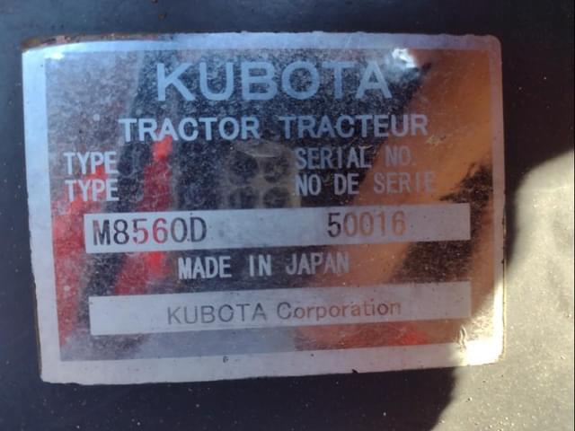 Image of Kubota M8560 equipment image 4