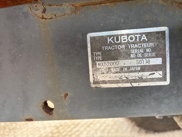 Image of Kubota MX5200D equipment image 2