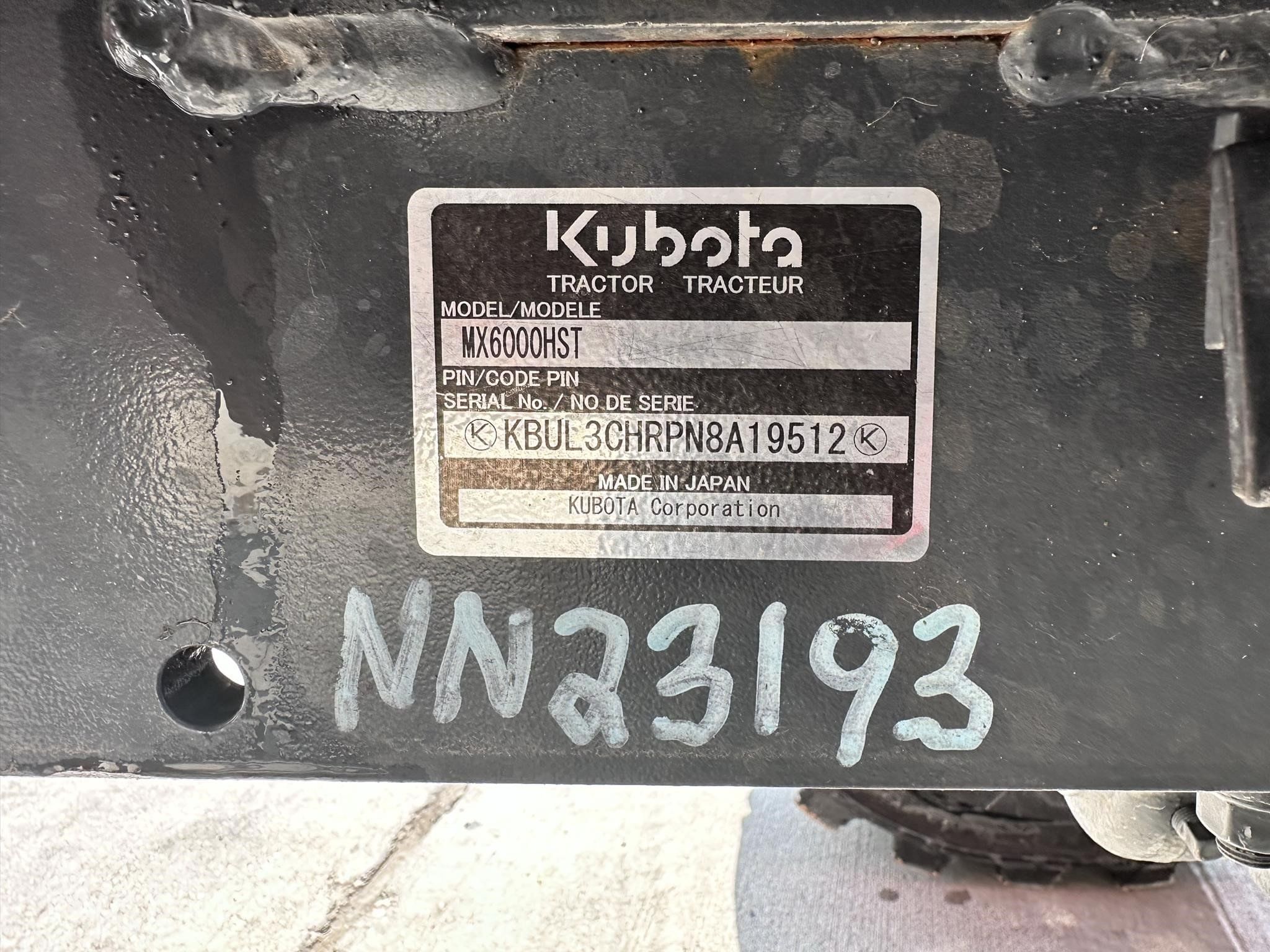 2022 Kubota MX6000HST Equipment Image0