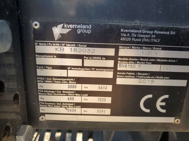 Image of Kubota BV4160 Silage Special equipment image 4