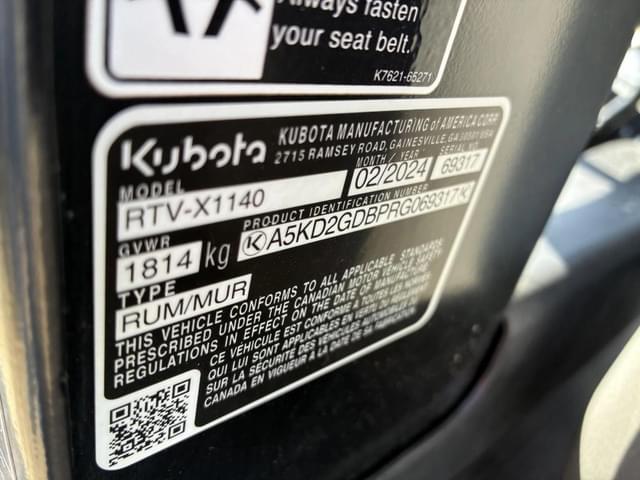Image of Kubota RTV-X1140 equipment image 4