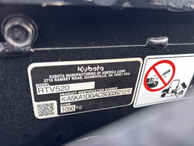 Image of Kubota RTV520 equipment image 2