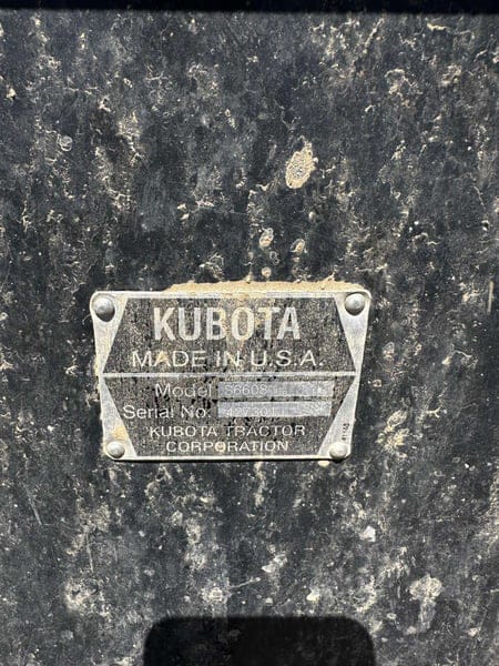 Kubota S6608 Equipment Image0