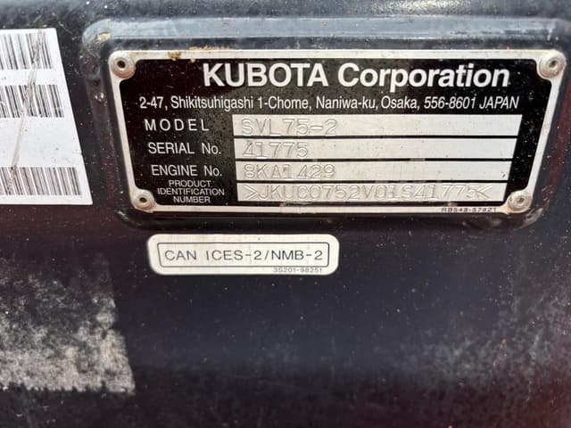 Image of Kubota SVL75-2 equipment image 2