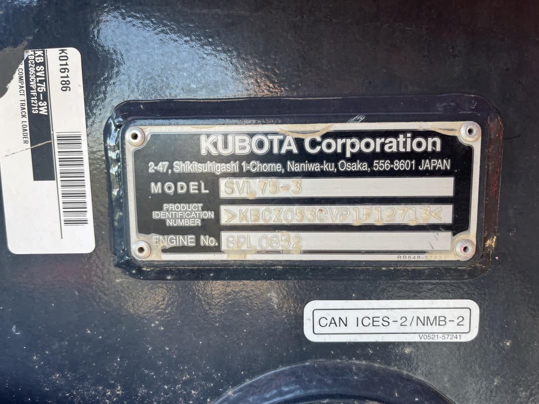 Image of Kubota SVL75-3 Image 1