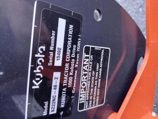 Image of Kubota SZ22NC-48-2 equipment image 4