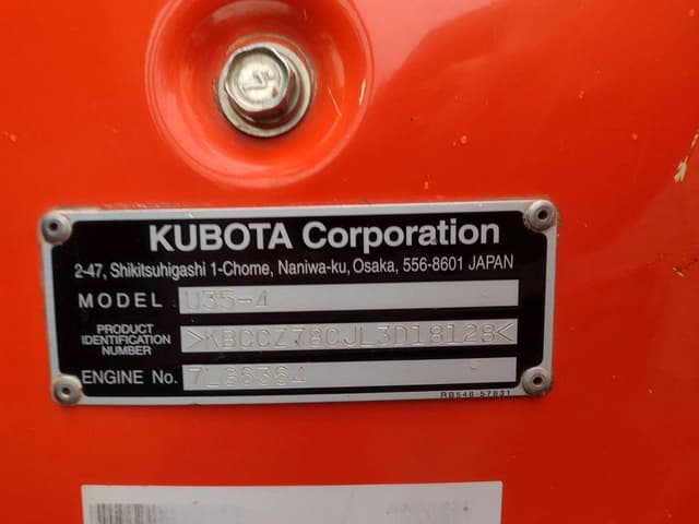 Image of Kubota U35-4R1 equipment image 4