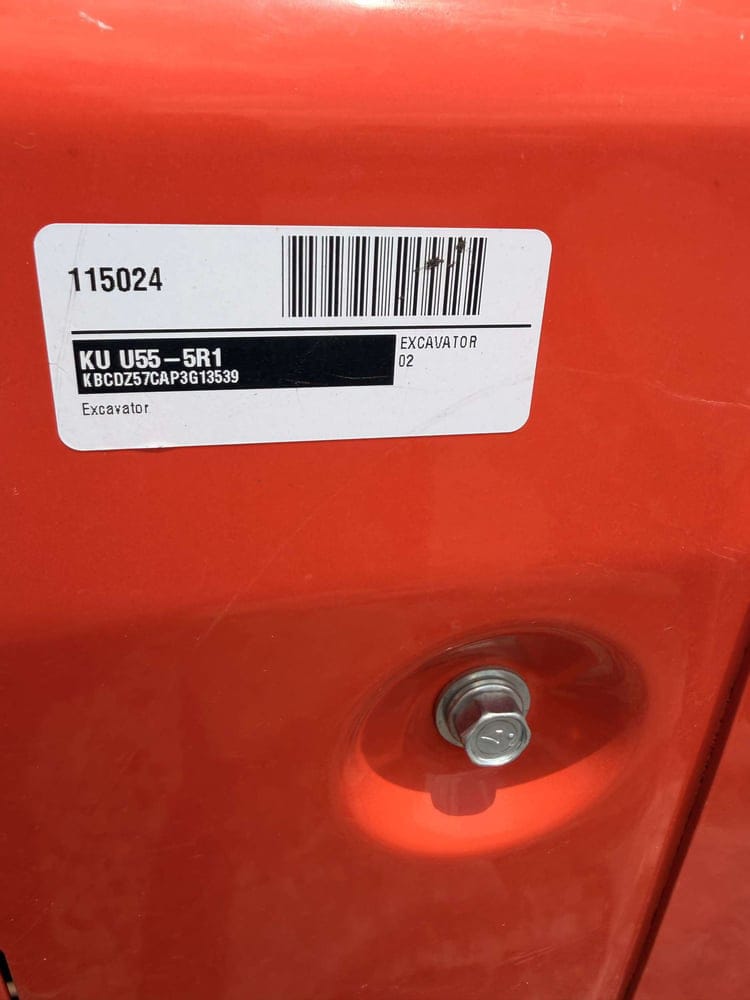 Kubota U55-5 Equipment Image0
