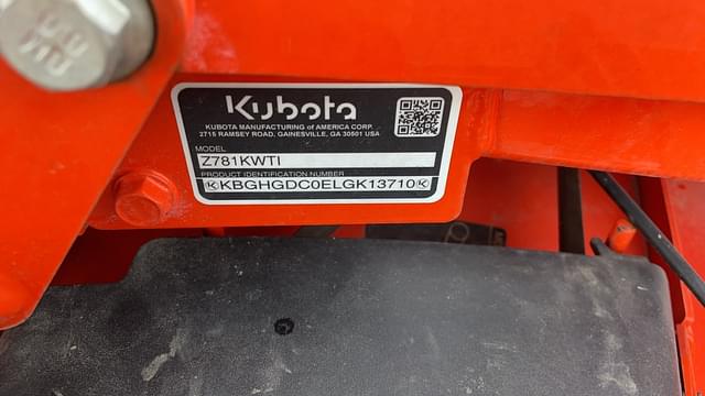 Image of Kubota Z781i equipment image 4