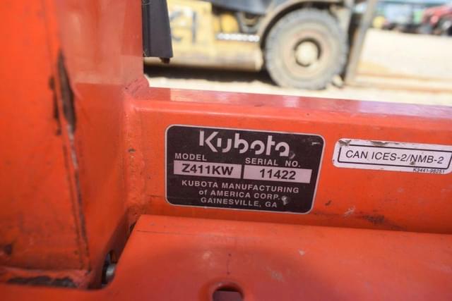 Image of Kubota Z411 equipment image 4