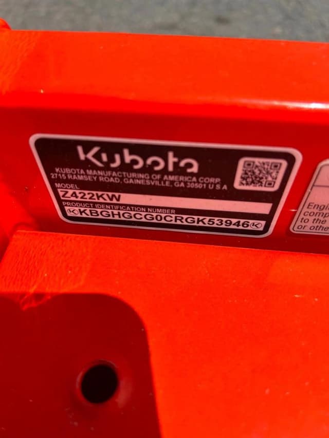 Image of Kubota Z422KWNC-54 equipment image 3