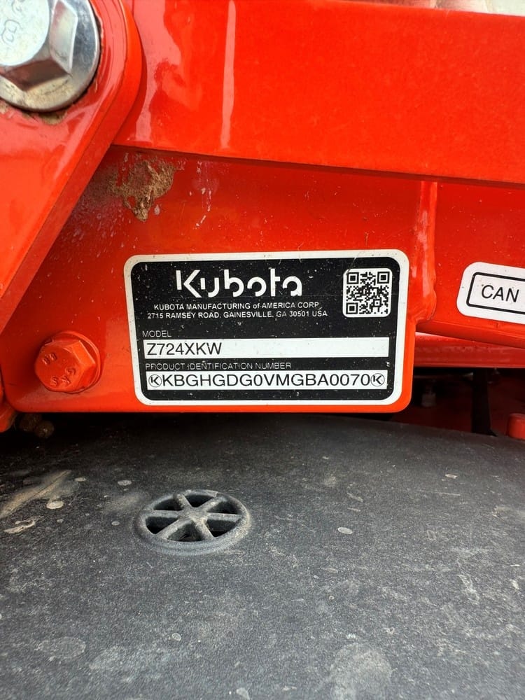 2021 Kubota Z724X Equipment Image0