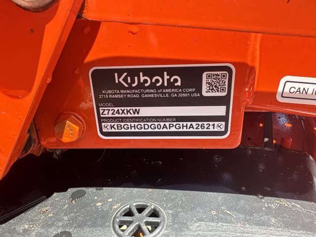 Image of Kubota Z724X equipment image 2