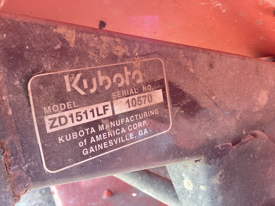 Image of Kubota ZD1511LF Image 1
